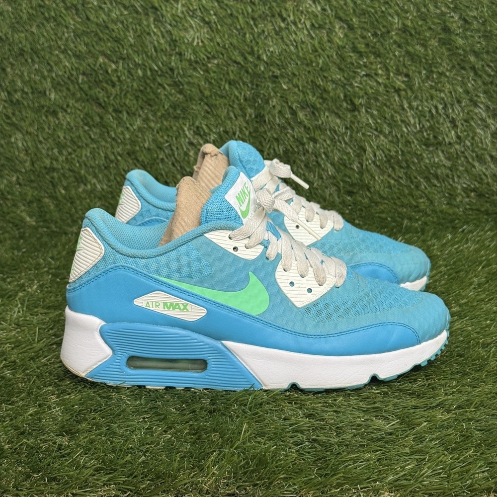 Nike Air Max 90 2009 Sneakers 325213-412 Blue Green Youth 6.5 Womens 8